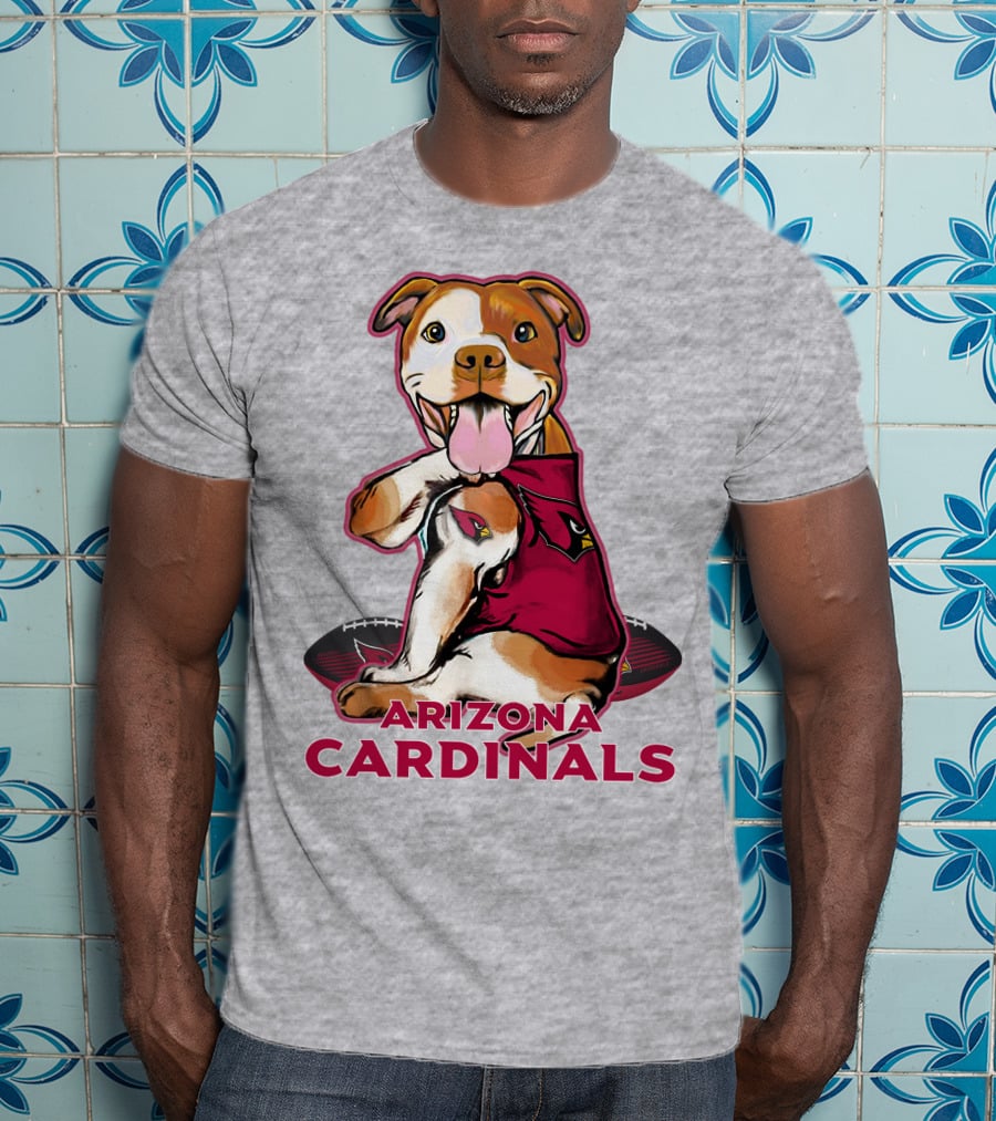 Arizona Cardinals Pitbull Football Fan T-Shirt