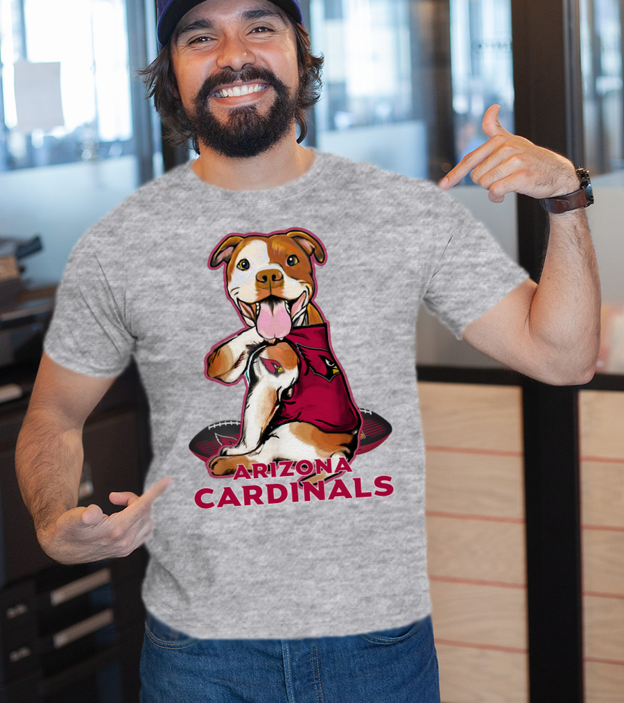 Arizona Cardinals Pitbull Football Fan T-Shirt
