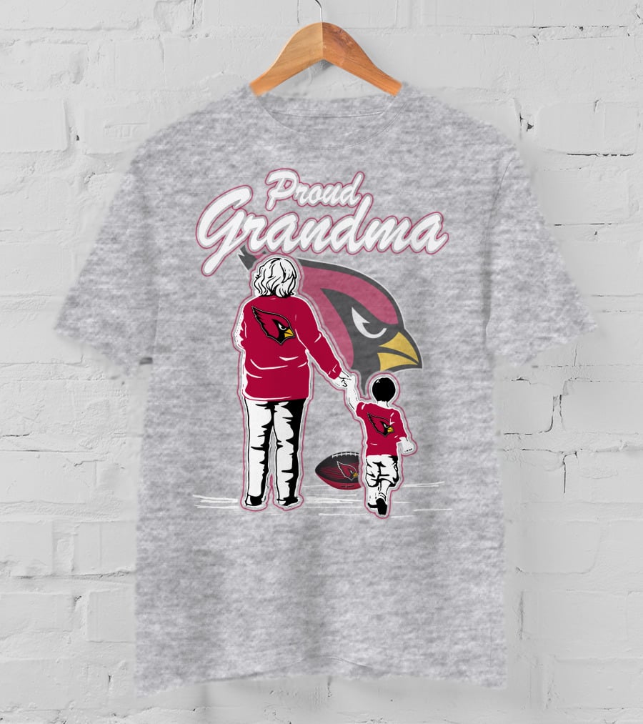 Proud Grandma Arizona Cardinals Family Loyalty Connection T-Shirt