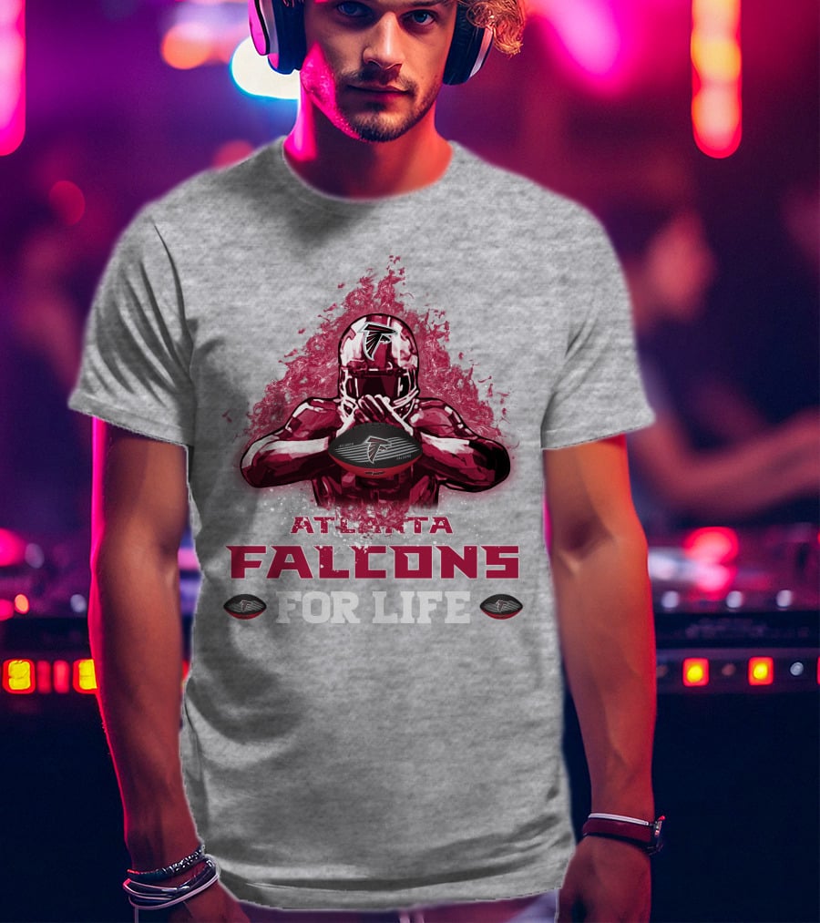 Atlanta Falcons For Life Football Player Armor T-Shirt