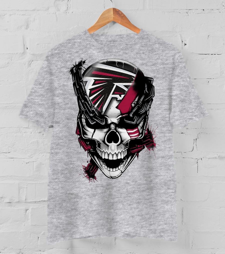 Atlanta Falcons Skull Chain T-Shirt