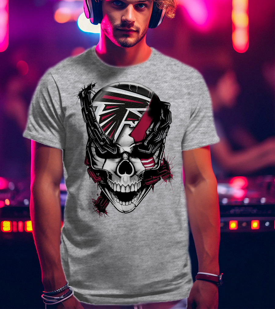 Atlanta Falcons Skull Chain T-Shirt