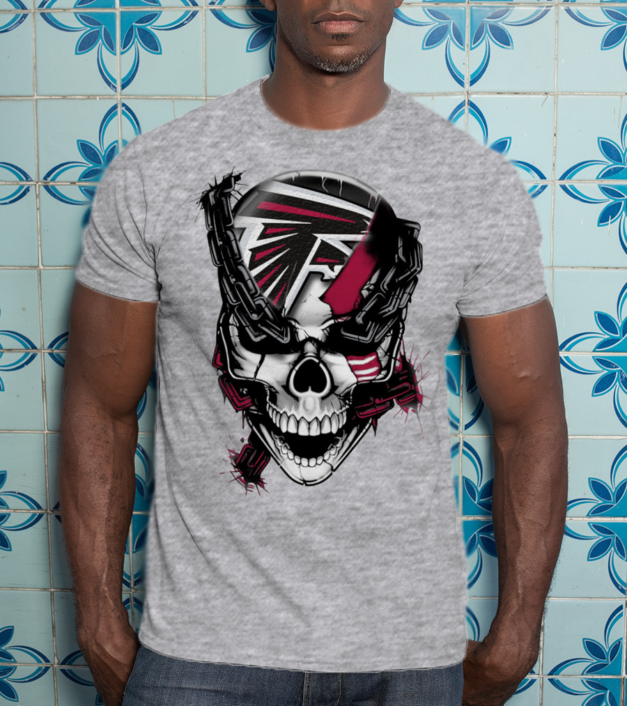 Atlanta Falcons Skull Chain T-Shirt