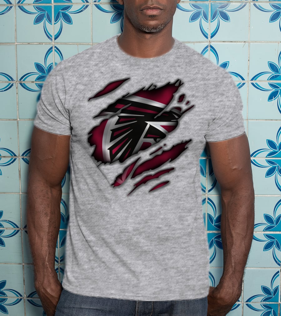 Atlanta Falcons Logo Claw Marks T-Shirt