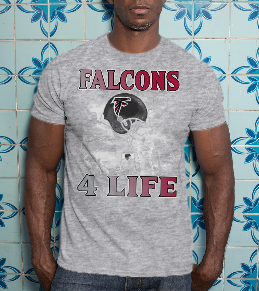 Falcons 4 Life Atlanta Falcons Helmet Team Spirit T-Shirt