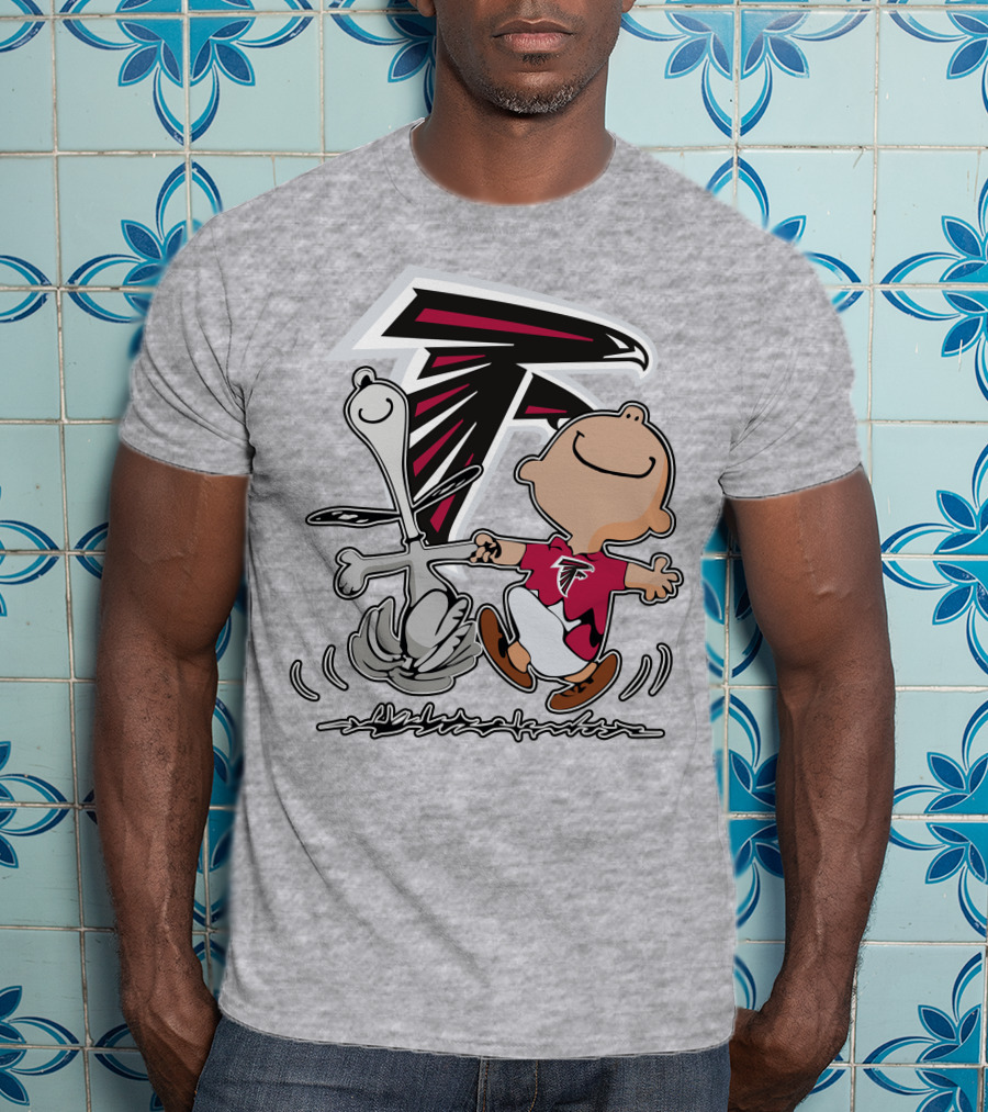 Atlanta Falcons Snoopy Dance Nfl Fan Artwork T-Shirt