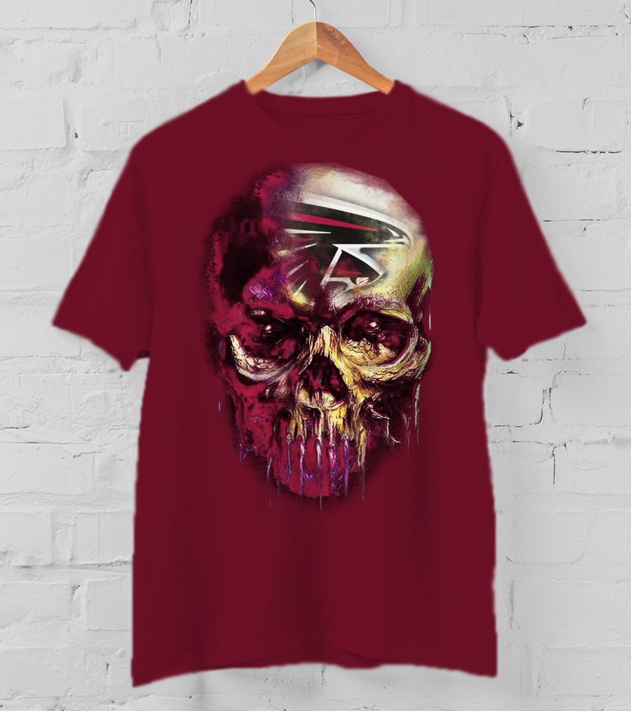Atlanta Falcons Skull Art T-Shirt