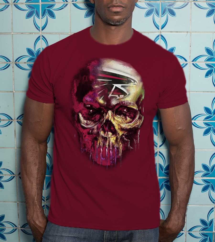 Atlanta Falcons Skull Art T-Shirt