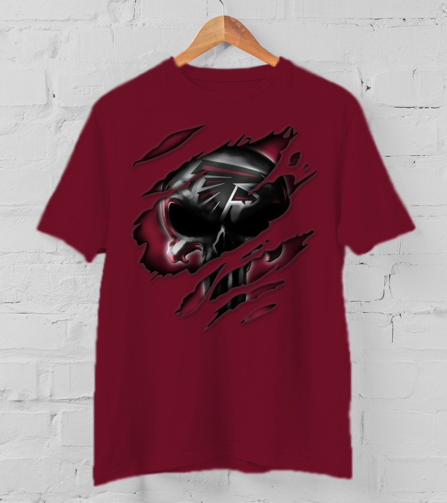 Atlanta Falcons Skull T-Shirt