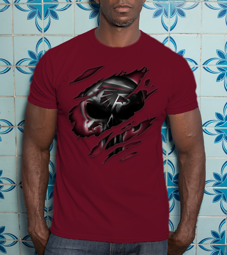 Atlanta Falcons Skull T-Shirt