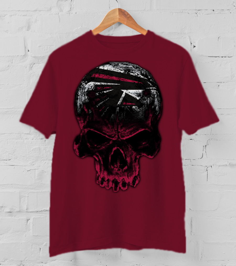 Atlanta Falcons Skull Emblem 67 T-Shirt