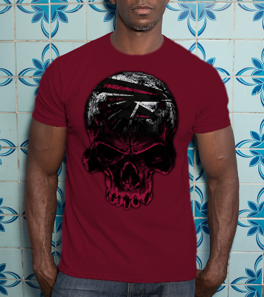 Atlanta Falcons Skull Emblem 67 T-Shirt