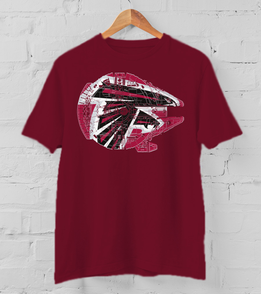 Atlanta Falcons Millennium Falcon 69 Spaceship T-Shirt