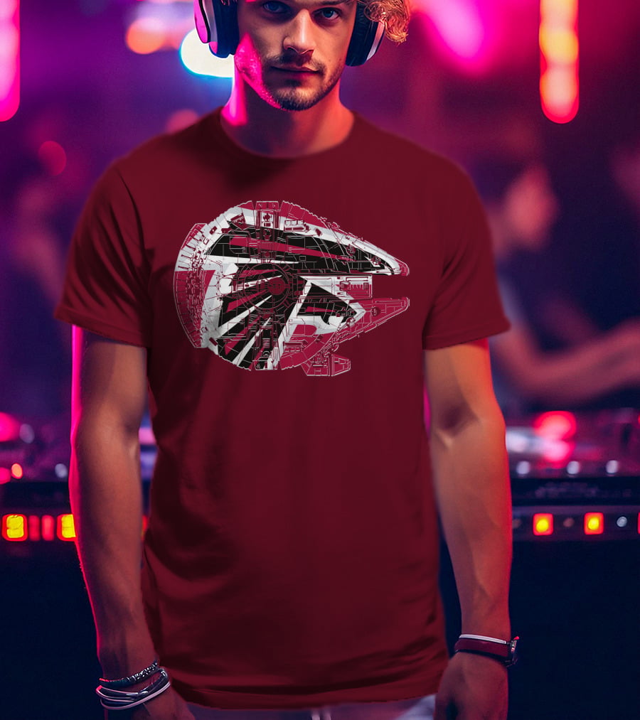 Atlanta Falcons Millennium Falcon 69 Spaceship T-Shirt