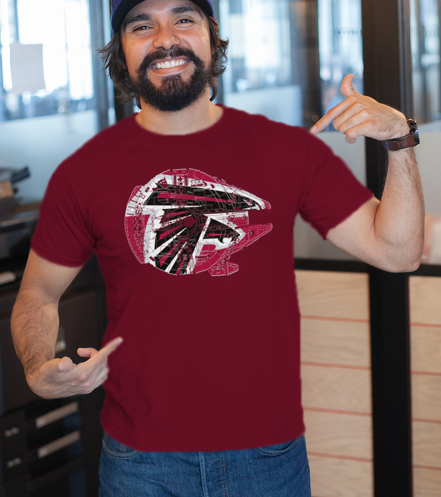 Atlanta Falcons Millennium Falcon 69 Spaceship T-Shirt
