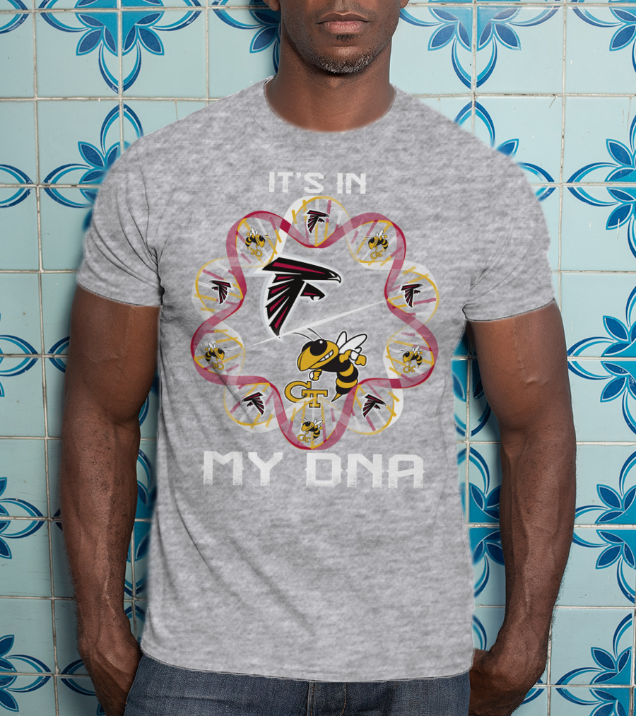 It's In My Dna Atlanta Falcons Georgia Tech T-Shirt