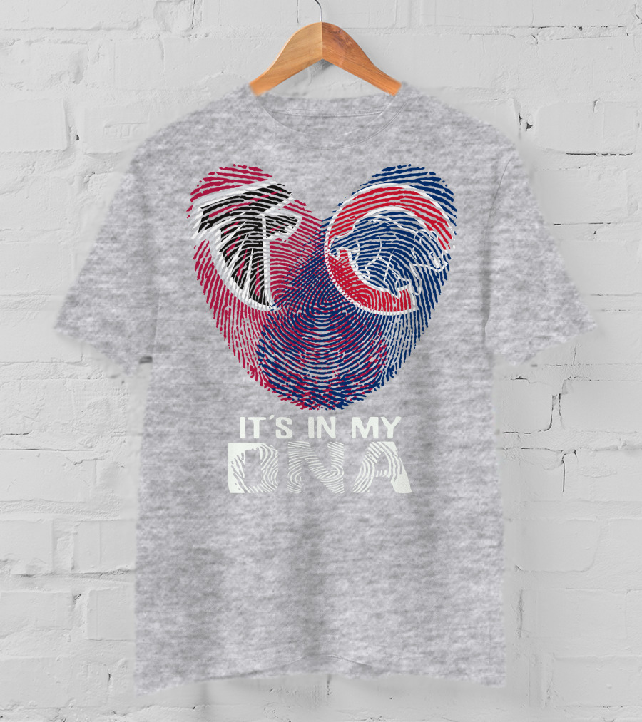 Atlanta Falcons Chicago Cubs It's In My Dna T-Shirt