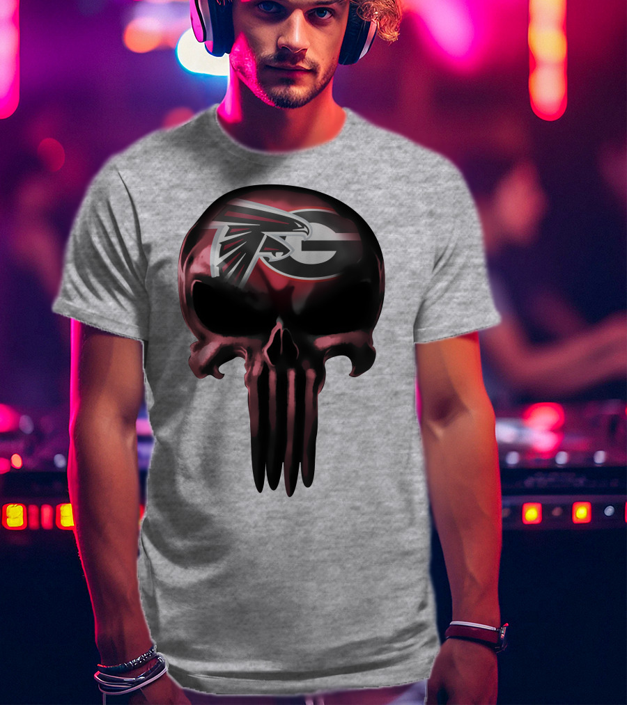 Atlanta Falcons G Logo Skull T-Shirt