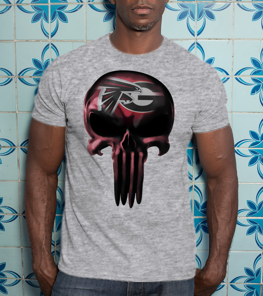 Atlanta Falcons G Logo Skull T-Shirt