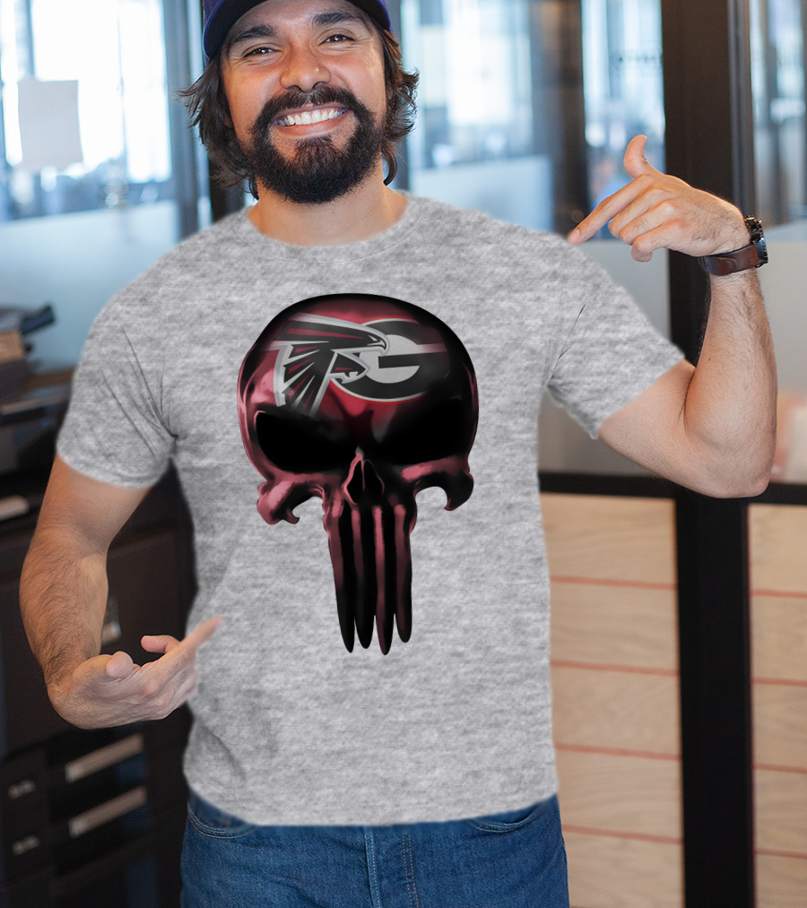 Atlanta Falcons G Logo Skull T-Shirt