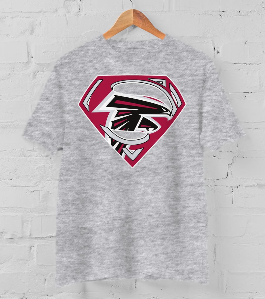 Atlanta Falcons 89 Superhero Shield T-Shirt