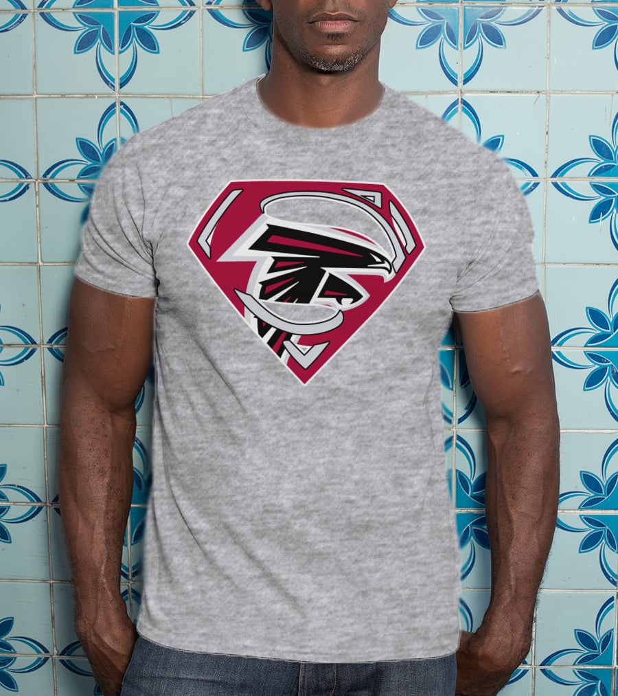 Atlanta Falcons 89 Superhero Shield T-Shirt