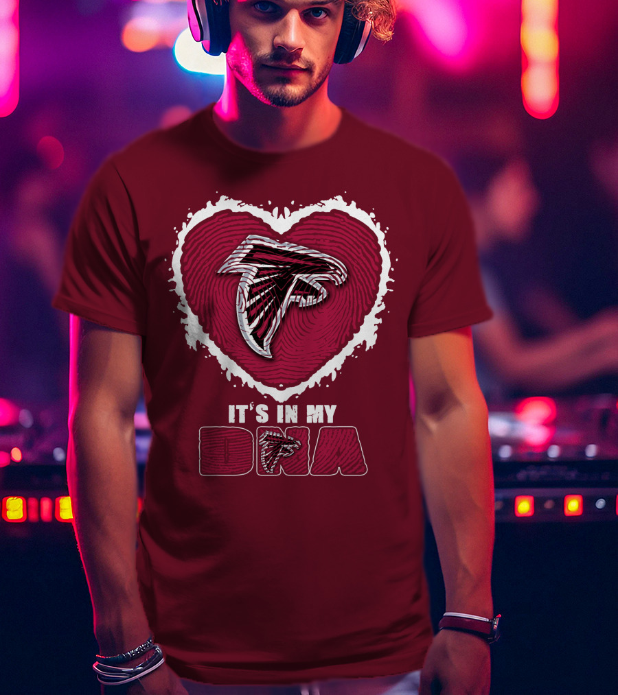 Atlanta Falcons Heart It's In My Dna T-Shirt