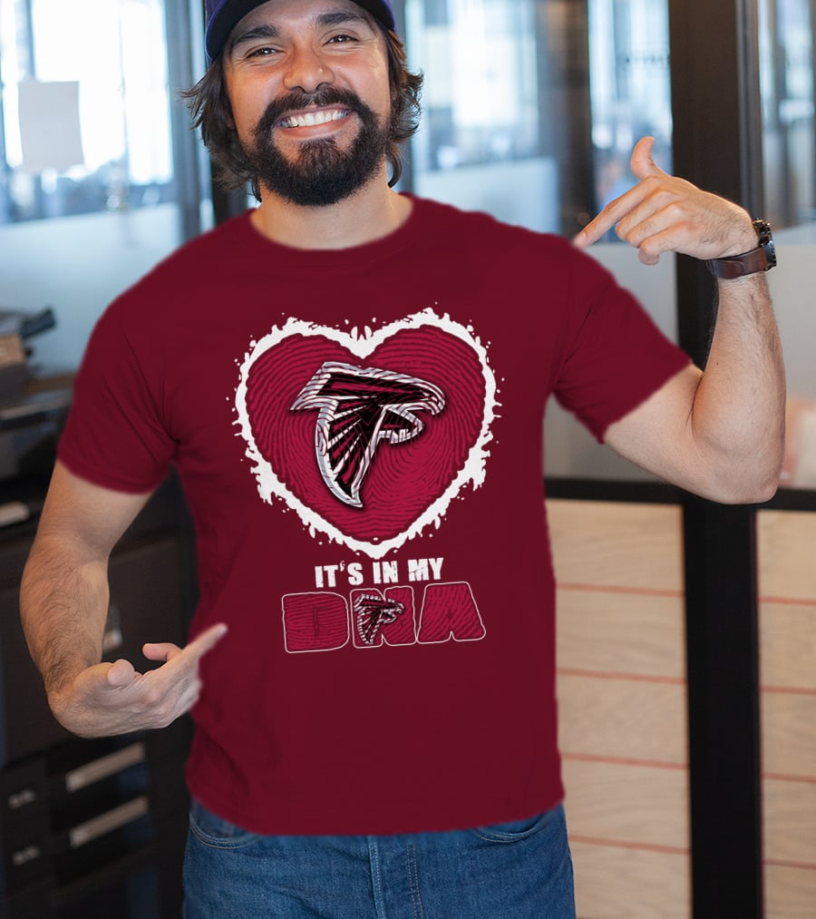 Atlanta Falcons Heart It's In My Dna T-Shirt