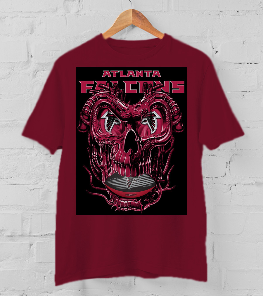 Atlanta Falcons Dragonskull Helmet T-Shirt