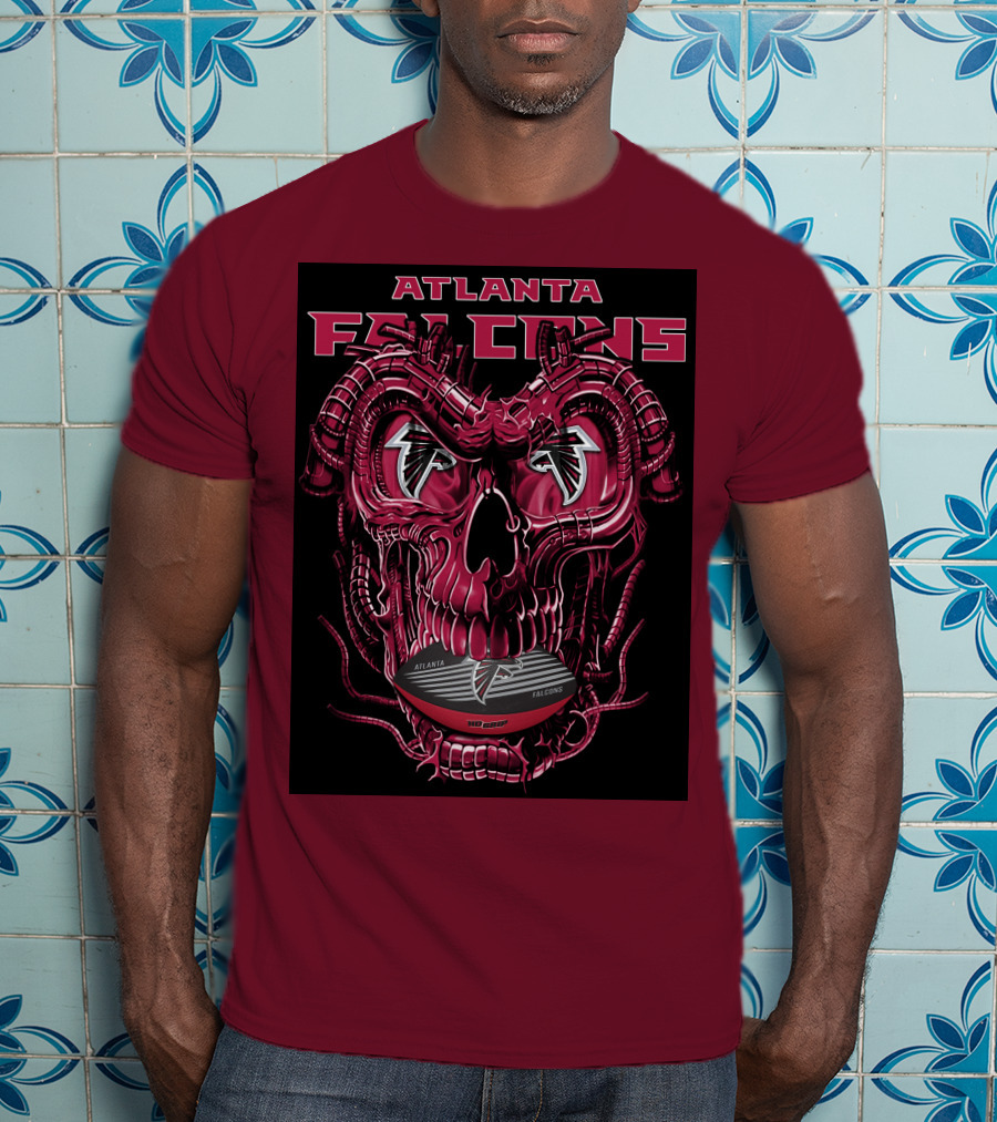 Atlanta Falcons Dragonskull Helmet T-Shirt
