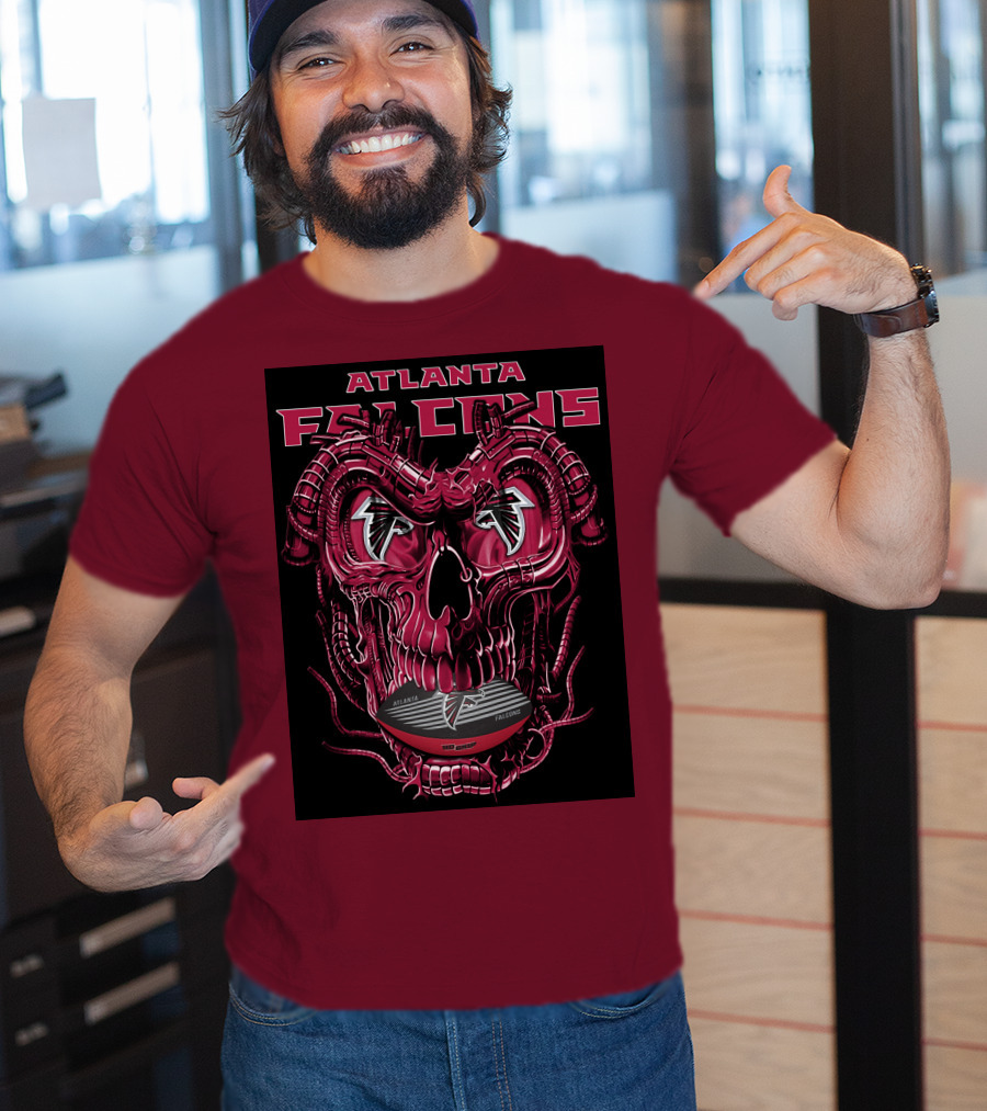 Atlanta Falcons Dragonskull Helmet T-Shirt