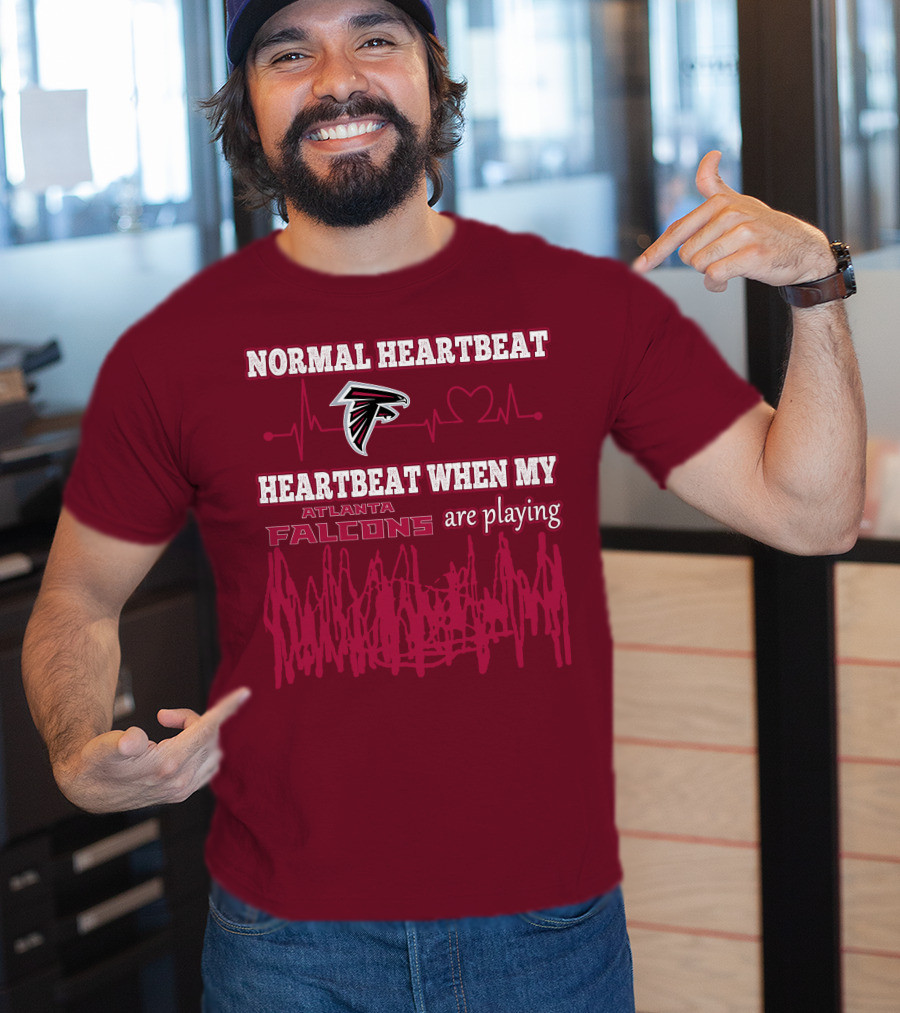 Normal Heartbeat Heartbeat When My Atlanta Falcons Are Playing T-Shirt