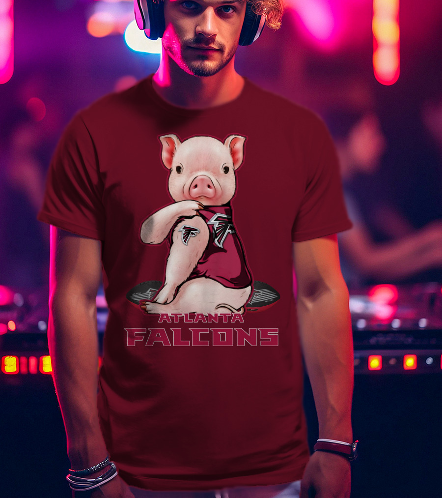 Atlanta Falcons Pig Mascot T-Shirt