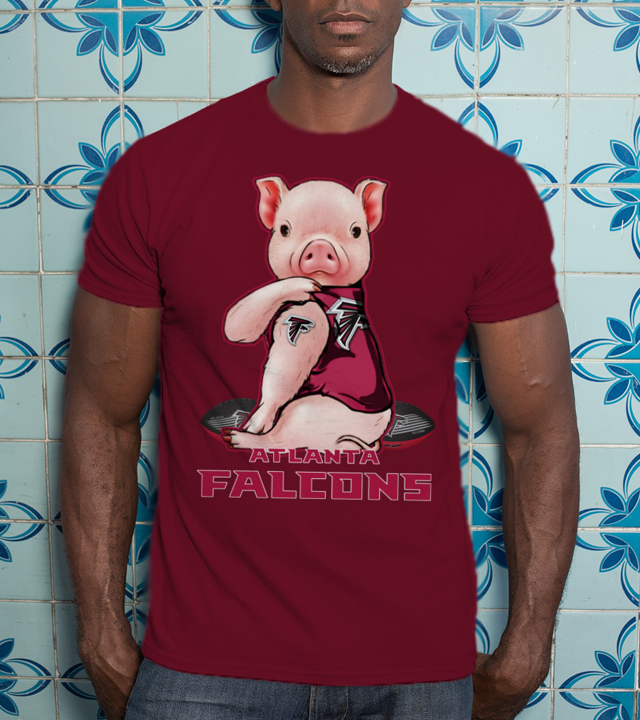 Atlanta Falcons Pig Mascot T-Shirt