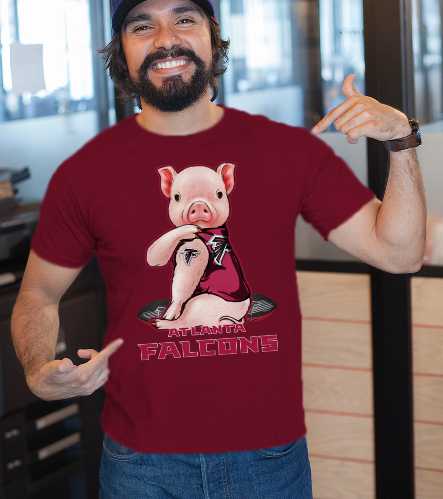Atlanta Falcons Pig Mascot T-Shirt