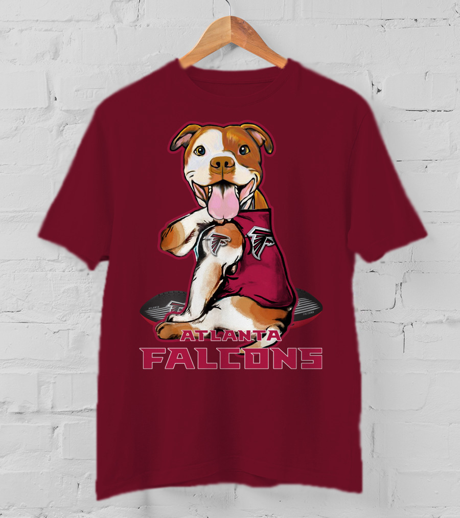 Atlanta Falcons Pittbull Football Fan T-Shirt