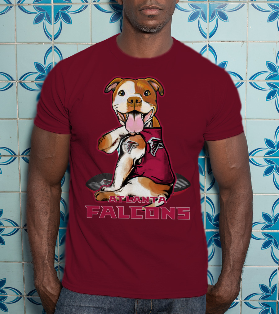 Atlanta Falcons Pittbull Football Fan T-Shirt