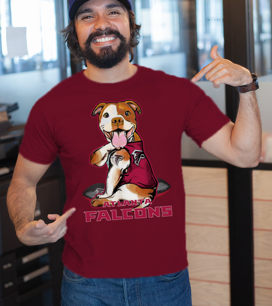 Atlanta Falcons Pittbull Football Fan T-Shirt
