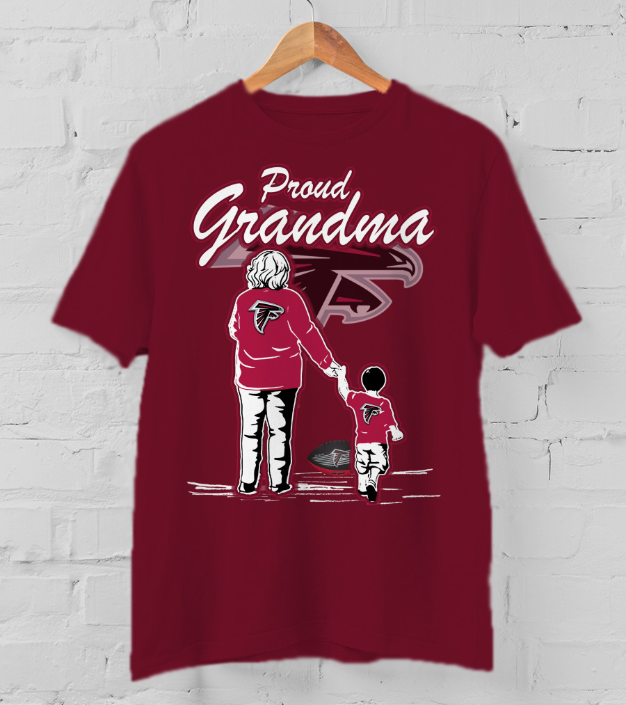 Proud Grandma Atlanta Falcons Football Family T-Shirt