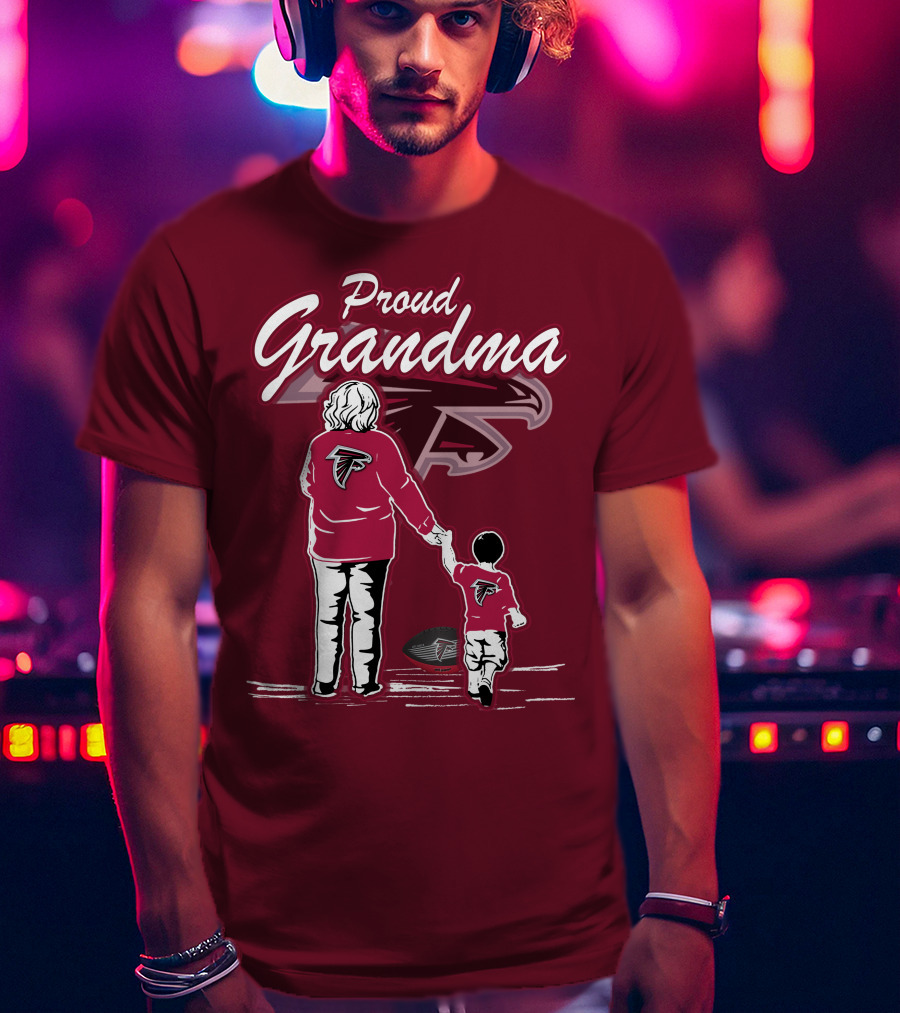 Proud Grandma Atlanta Falcons Football Family T-Shirt