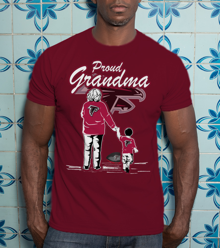 Proud Grandma Atlanta Falcons Football Family T-Shirt