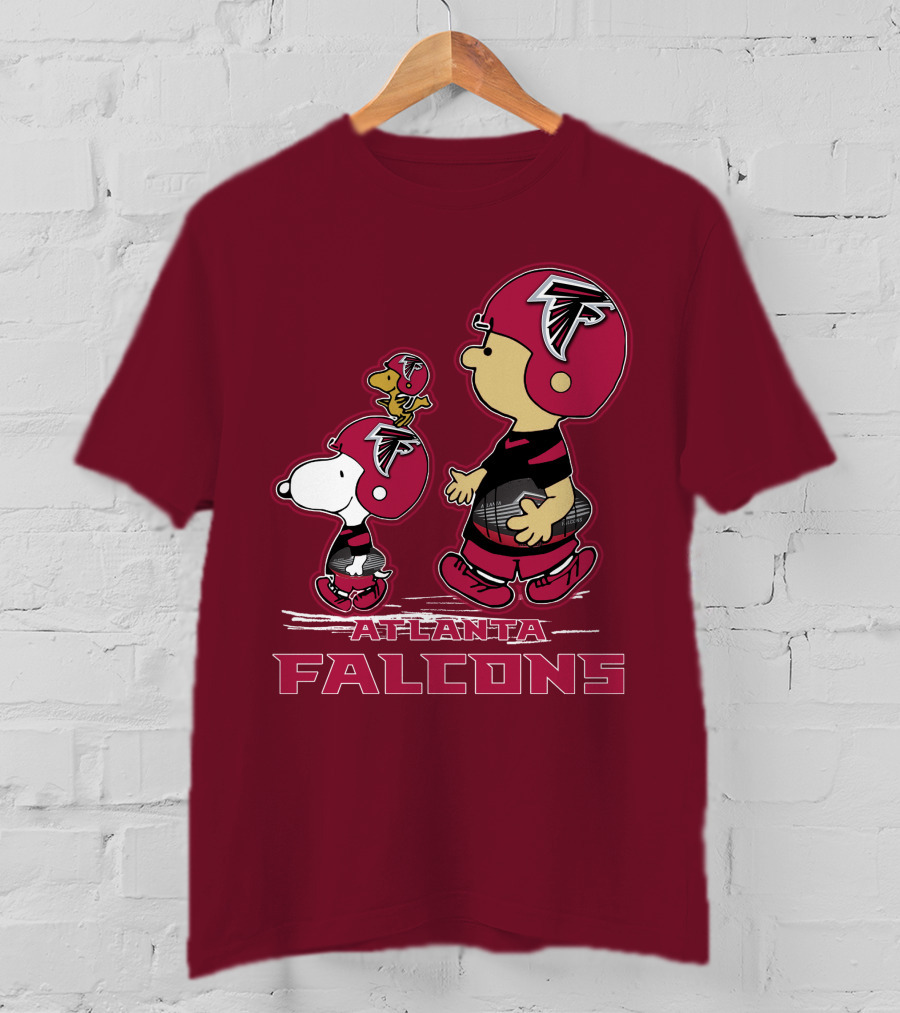 Atlanta Falcons Snpfootball Peanuts Characters T-Shirt
