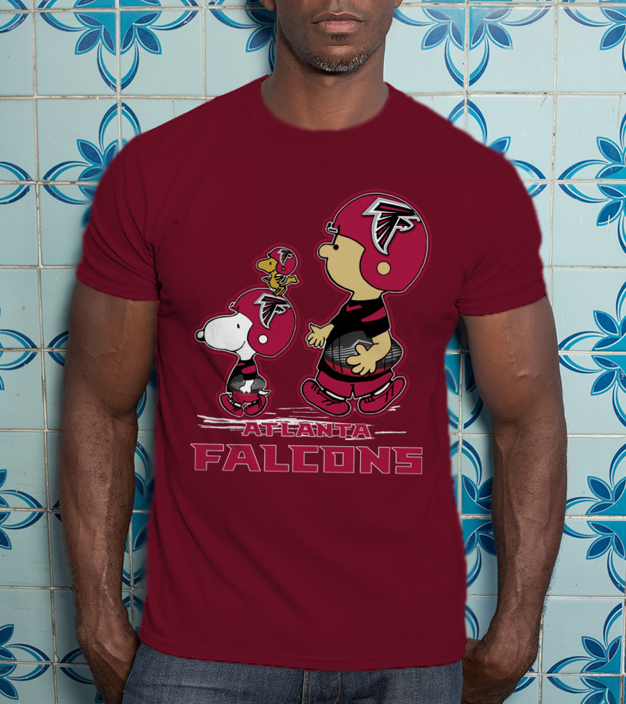 Atlanta Falcons Snpfootball Peanuts Characters T-Shirt