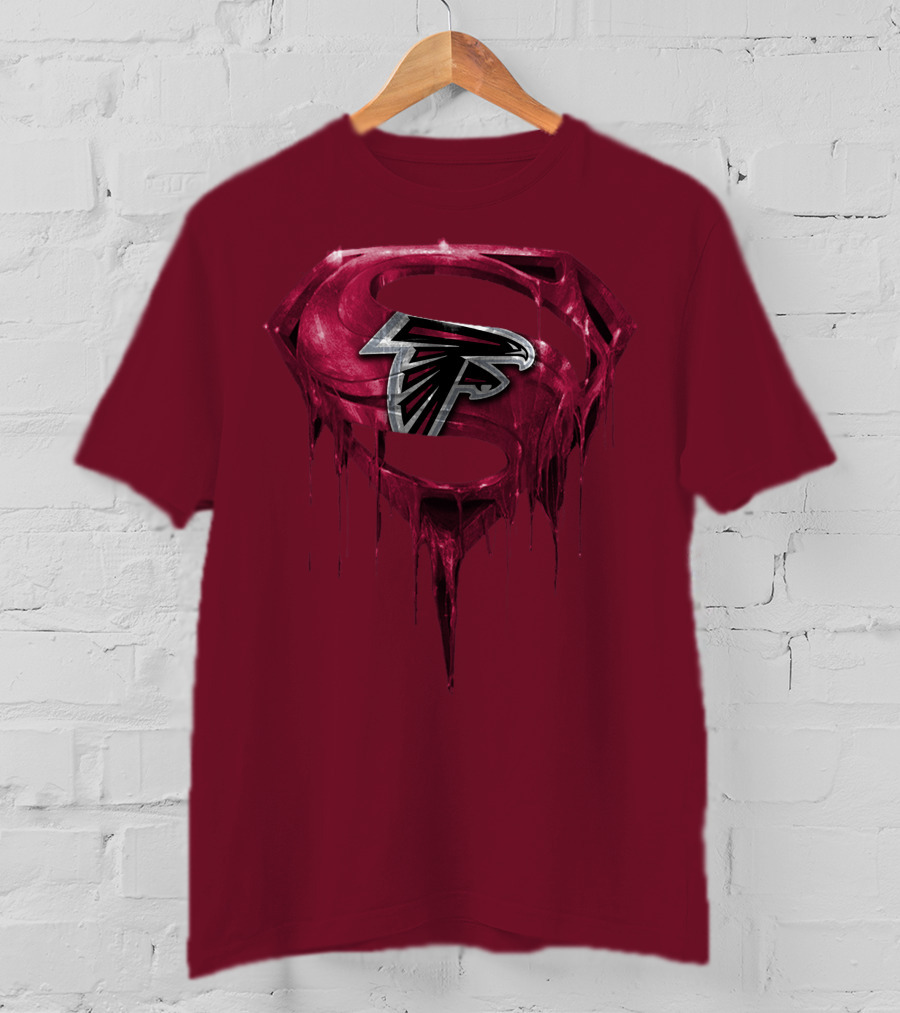 Spm Atlanta Falcons Superhero Emblem T-Shirt