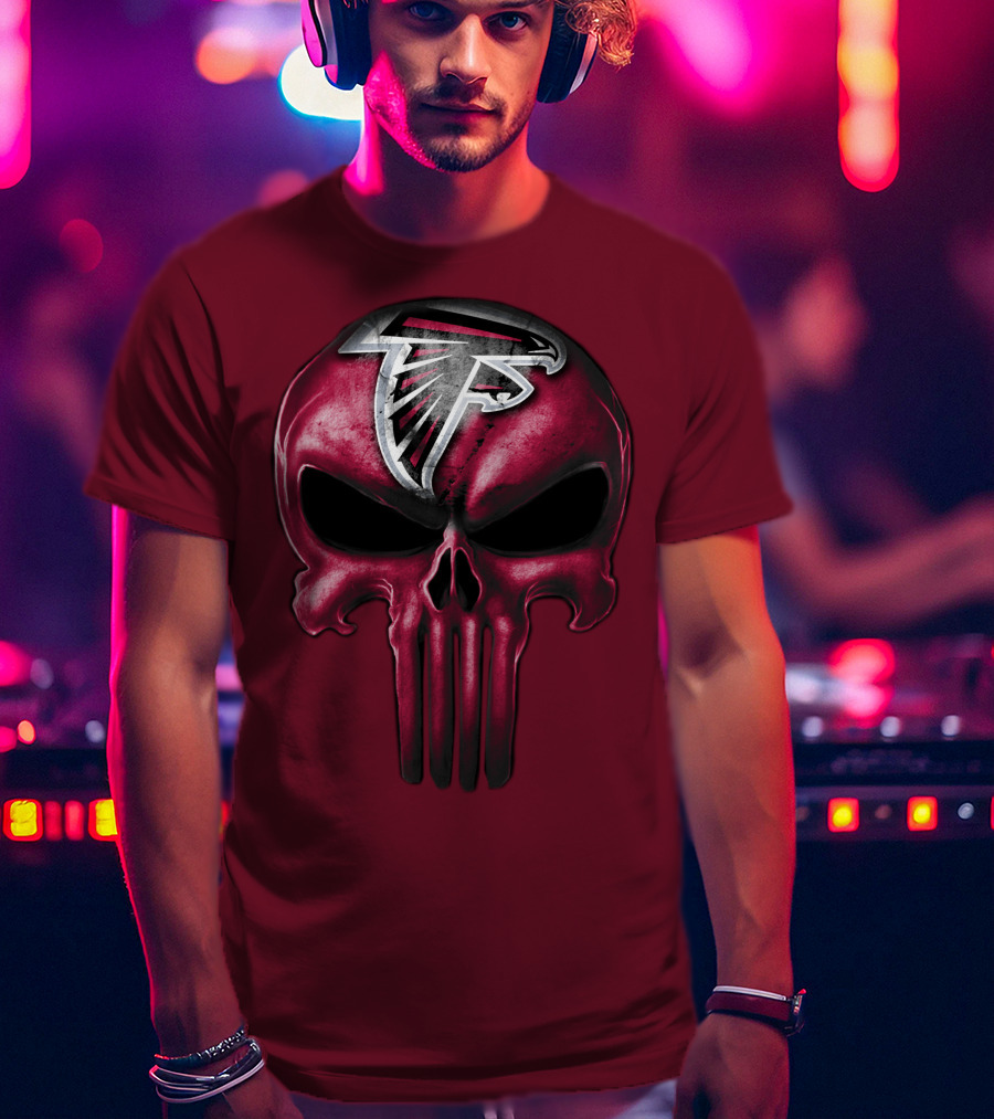 Atlanta Falcons Skull T-Shirt