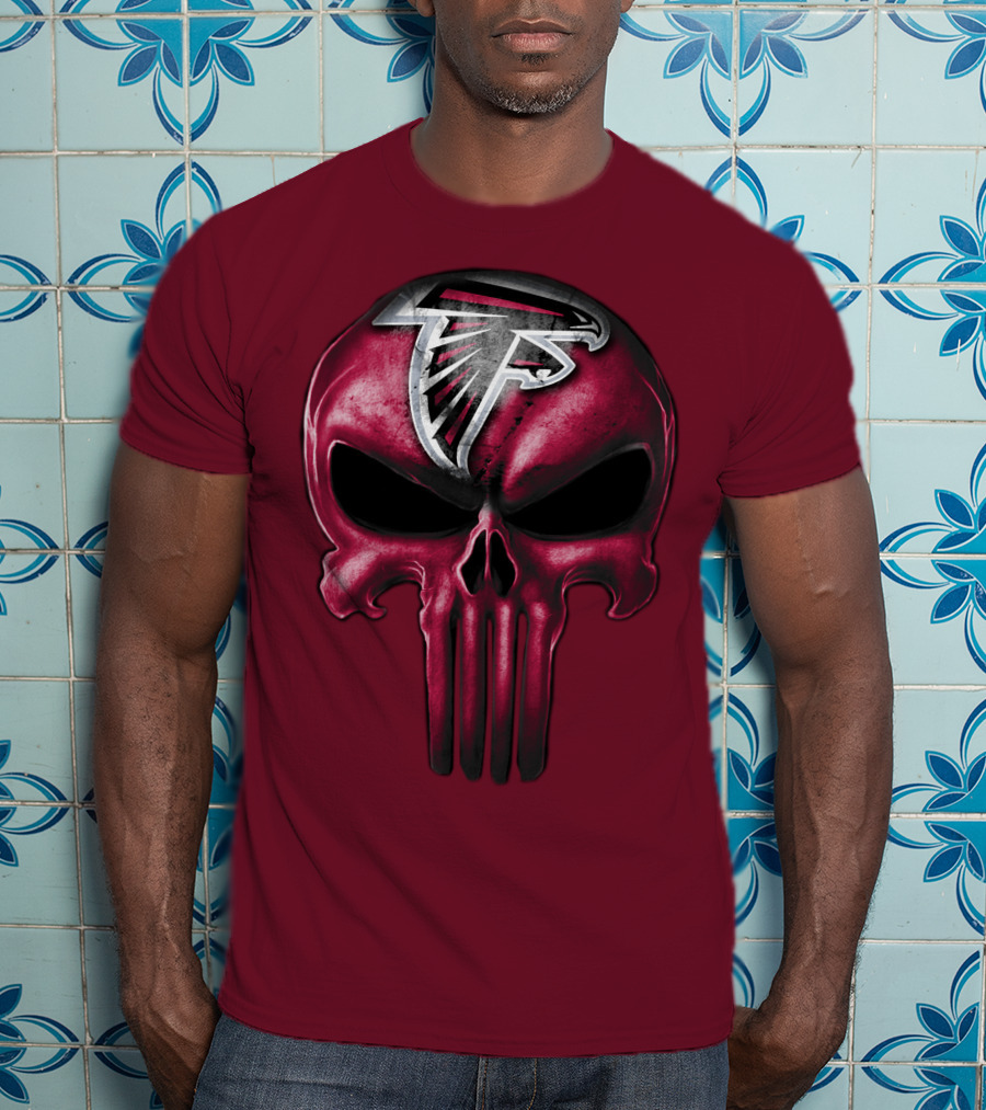 Atlanta Falcons Skull T-Shirt