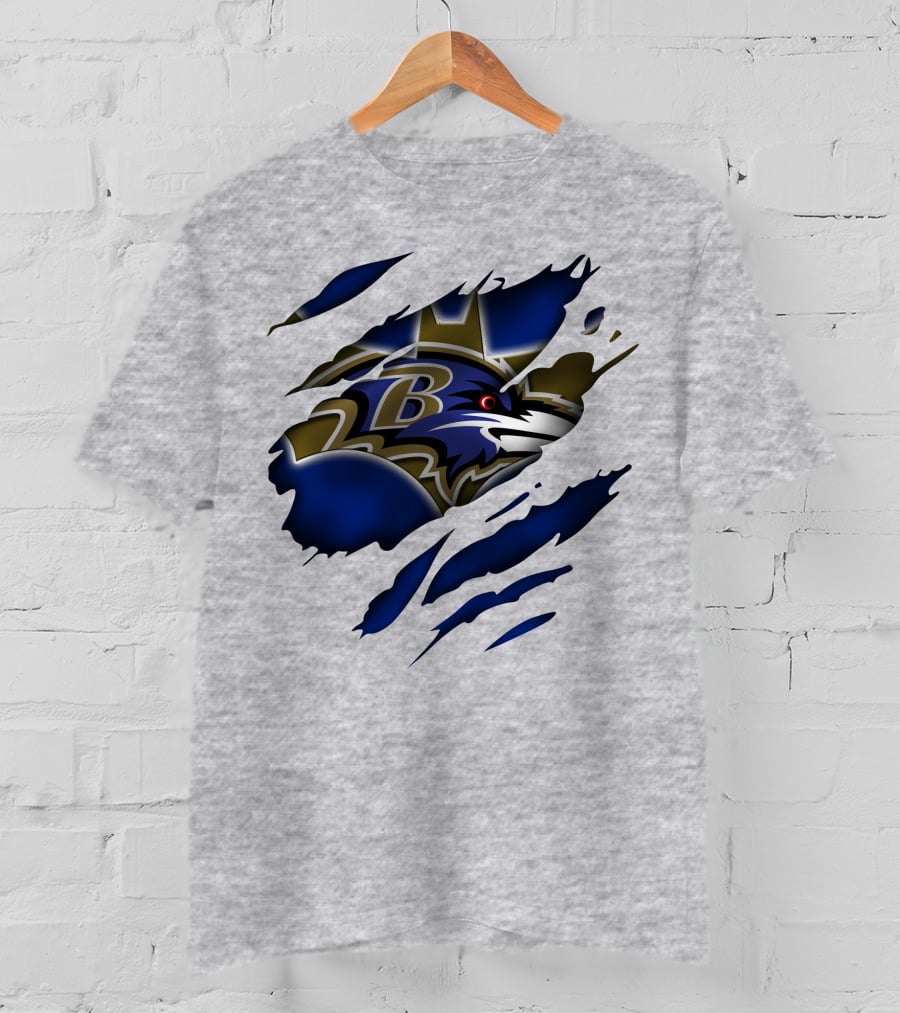 Baltimore Ravens Logo On T-Shirt