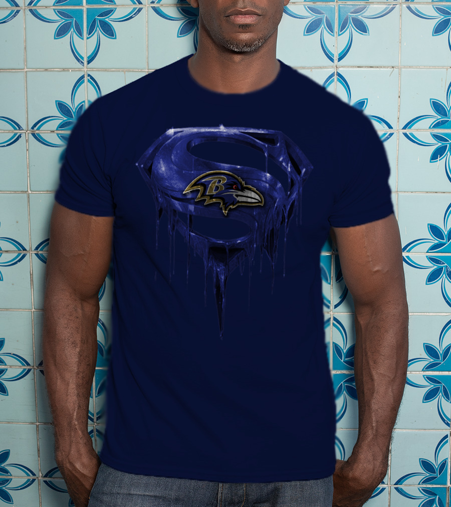 Superman Baltimore Ravens T-Shirt