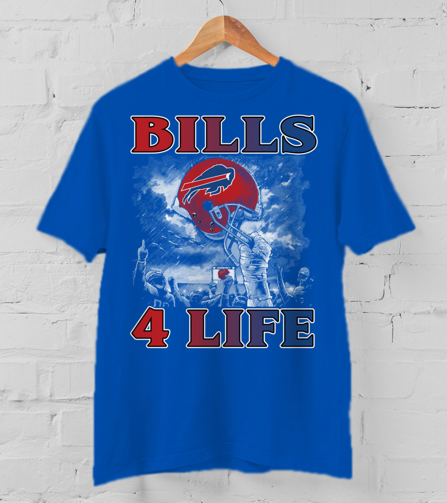 Bills 4 Life Buffalo Bills Helmet Celebration T-Shirt