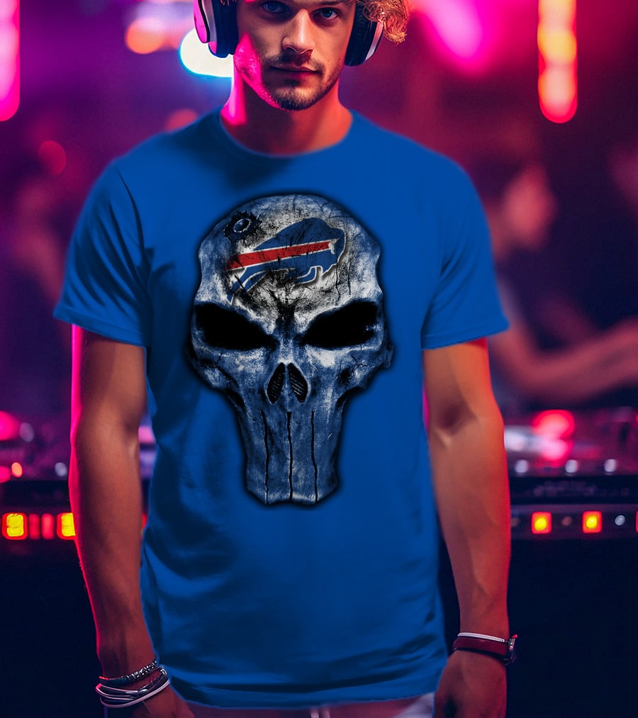 Buffalo Bills Skull Icon T-Shirt